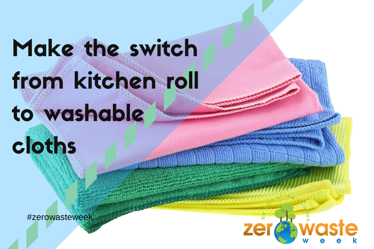 switch from kitchen roll to washable cloths