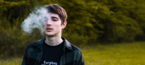 young person vaping